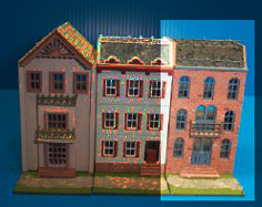 Dollhouse Miniature Row House